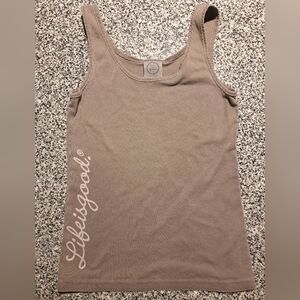 Life Is Good Women's Mocha Tank Top Size S/M